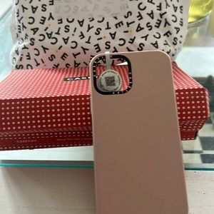 Light Pink leather case for iPhone 12